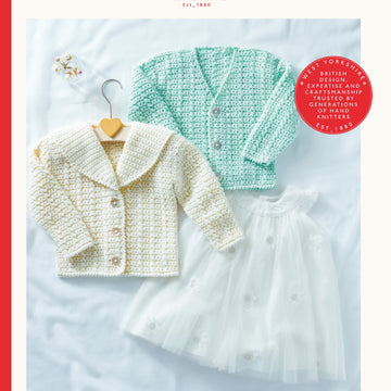 Sirdar V-Neck and Collared Crocheted Cardigan Pattern