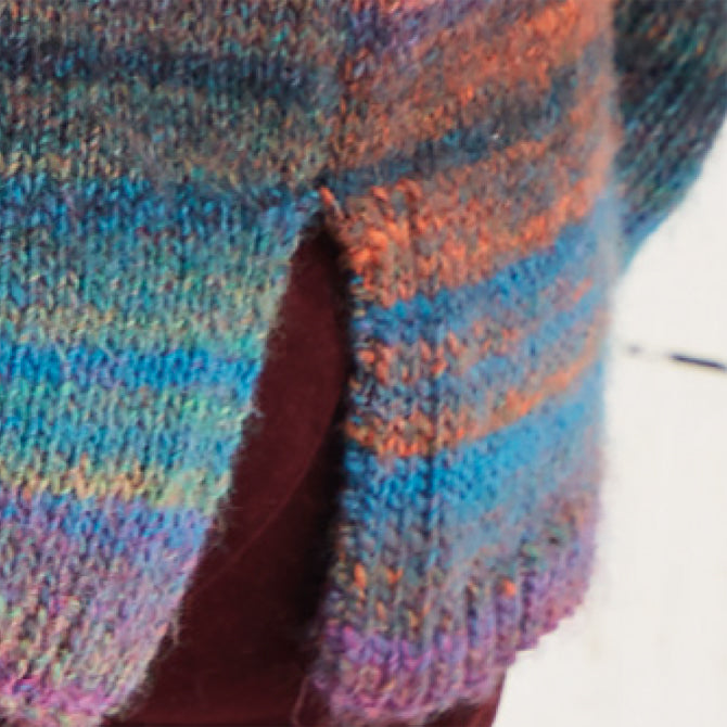 Sirdar Two-Tone Pullover Jumper Knitting Pattern
