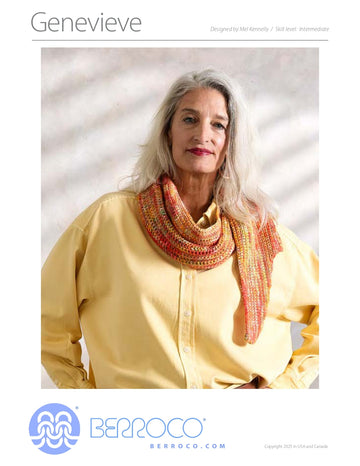 Genevieve Scarf in Berroco Vellina and Aerial PDF