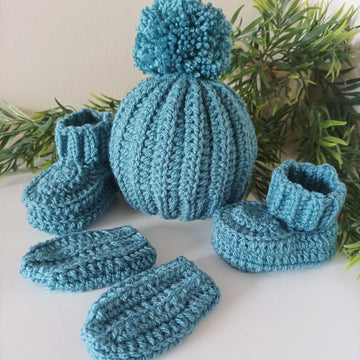 Little Rib Beanie Set