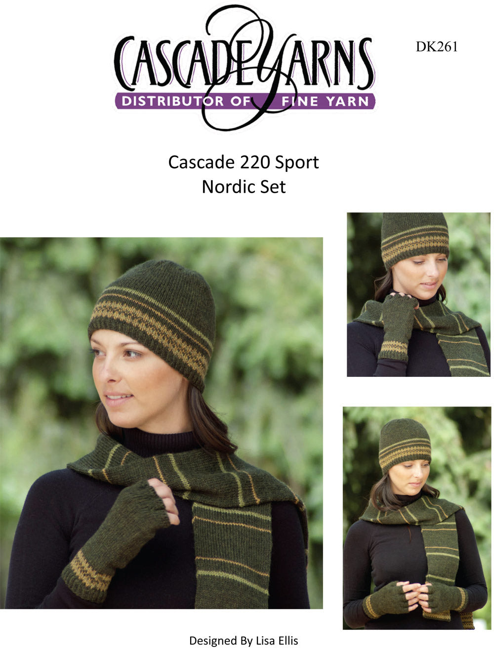 Cascade Yarns DK Nordic Set Gloves Knitting Pattern