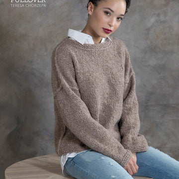Tahki Yarns Acacia Reversible Pullover Knitting Pattern
