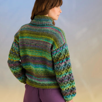 Sirdar Kelp Sleeve Sweater & Scarf Knitting Pattern