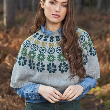 Solar Poncho Cape Knitting Pattern