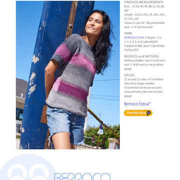 Berroco Cas Cay Jumper Knitting Pattern