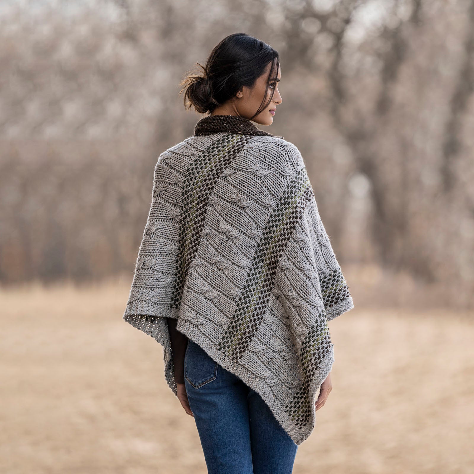 Blue Sky Fibers Stillwater Cape Knitting Pattern