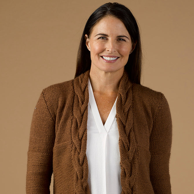 Stacy Charles Fine Yarns Rosewood Cardigan Knitting Pattern