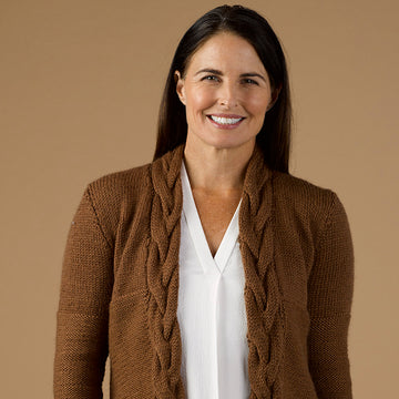 Stacy Charles Fine Yarns Rosewood Cardigan Knitting Pattern