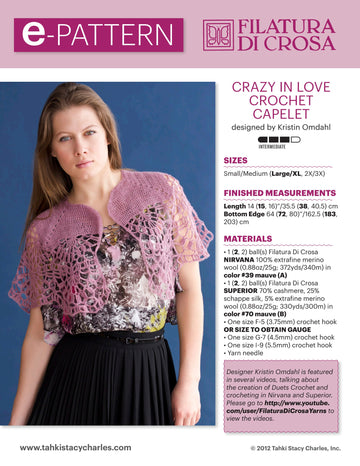 Filatura Di Crosa Crazy Shawl Crochet Pattern