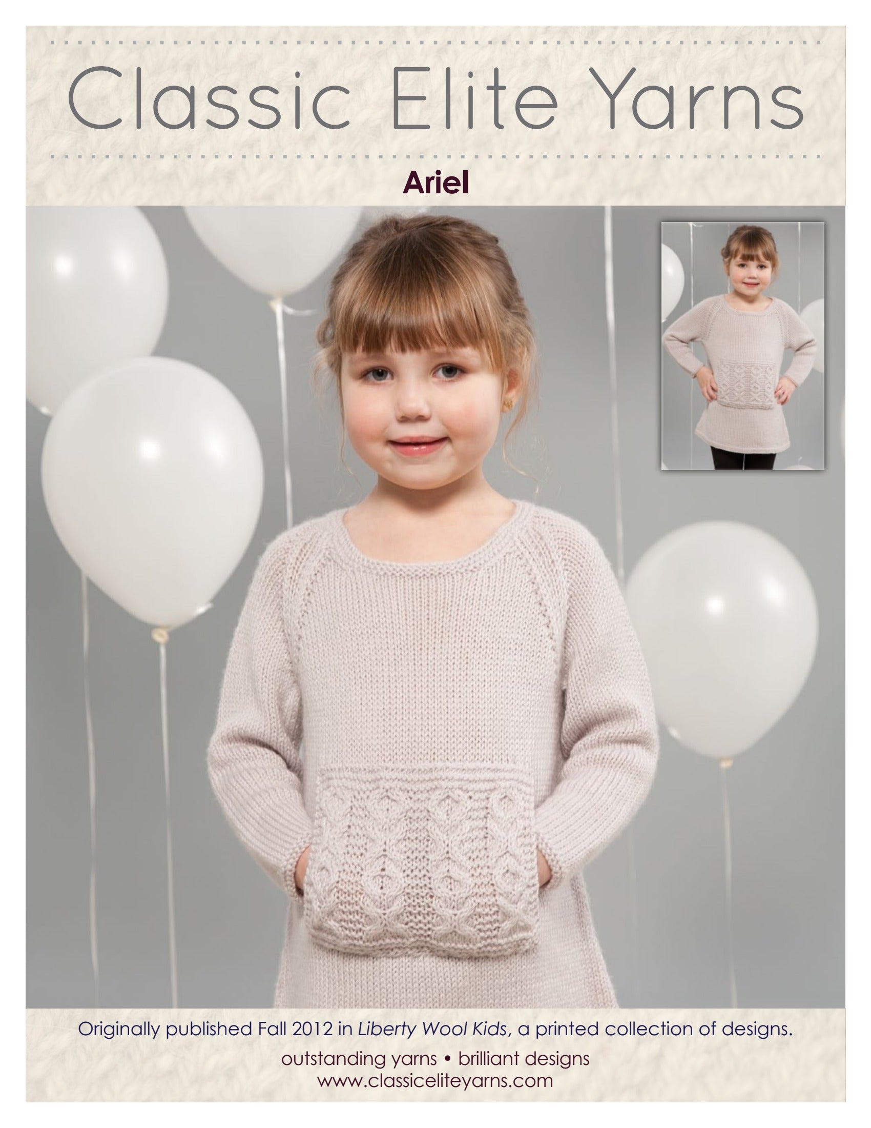 Classic Elite Yarns Ariel Dress Knitting Pattern