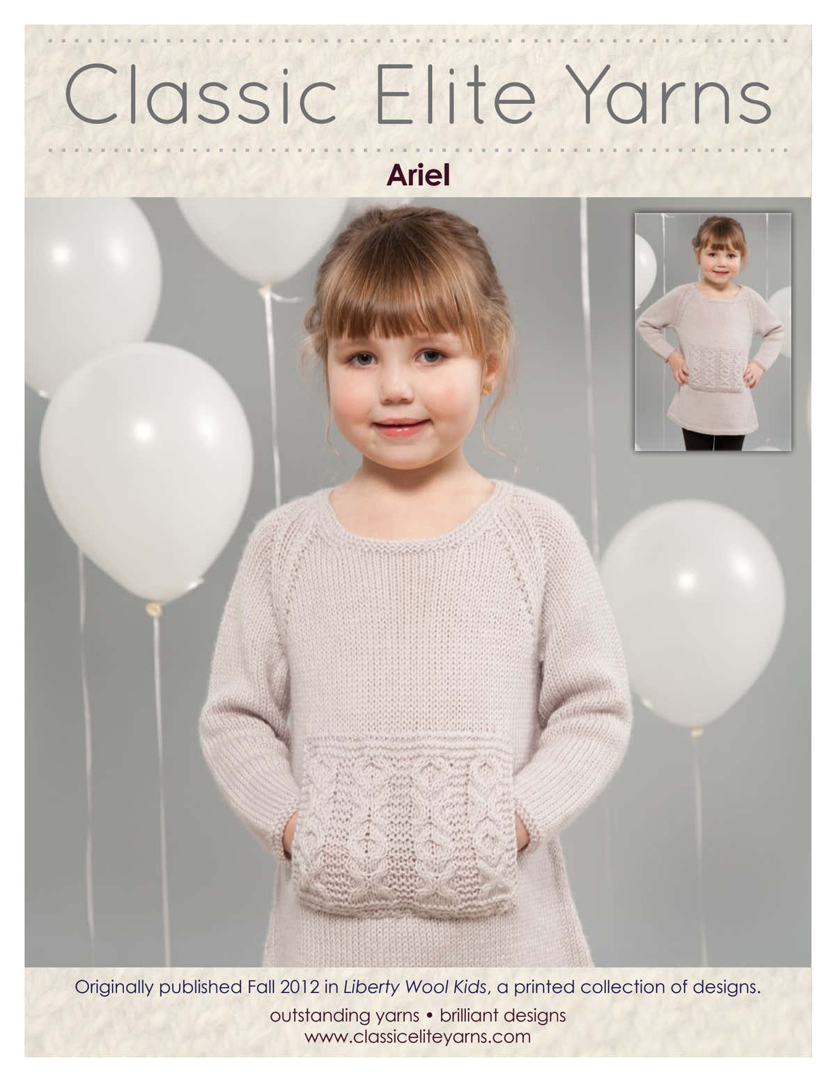 Classic Elite Yarns Ariel Dress Knitting Pattern