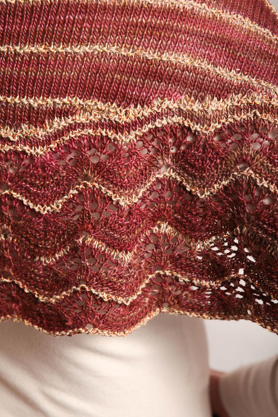 Gilded Rose Shawl