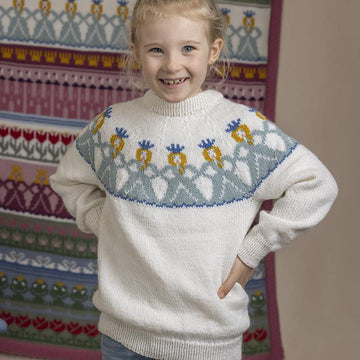 Marielle Sweater in Viking of Norway Alpaca Storm White PDF