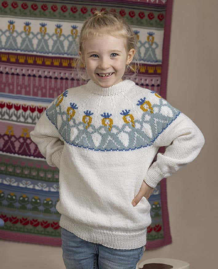 Marielle Sweater in Viking of Norway Alpaca Storm White PDF