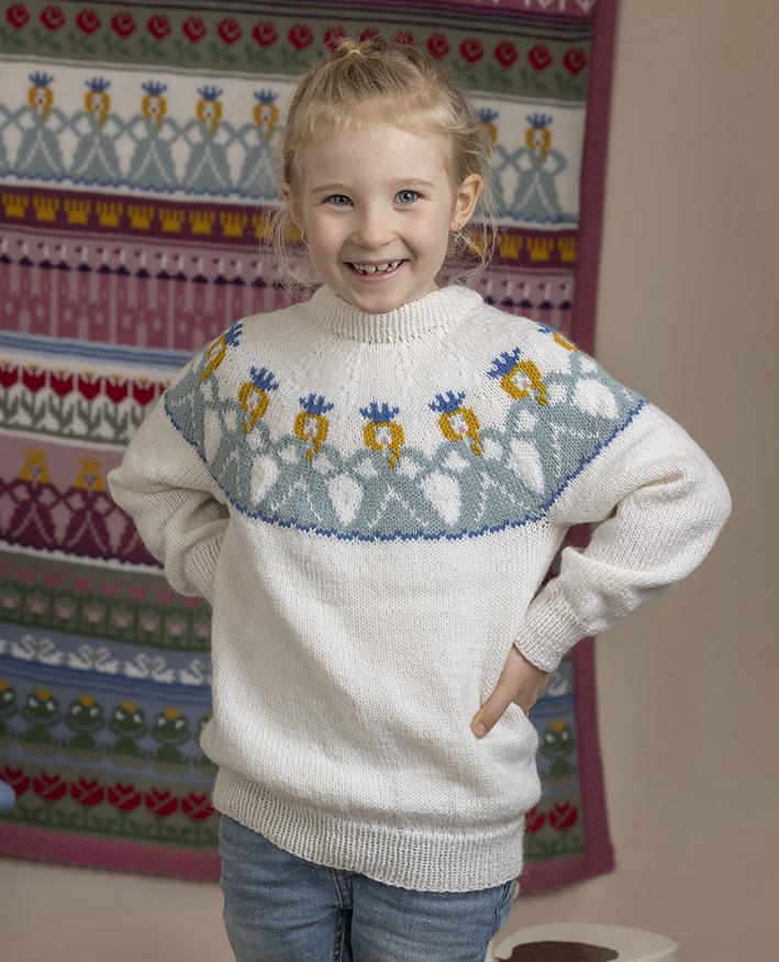 Marielle Sweater in Viking of Norway Alpaca Storm White PDF