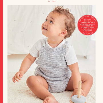Sirdar Ribbed Baby Romper Slipover Knitting Pattern