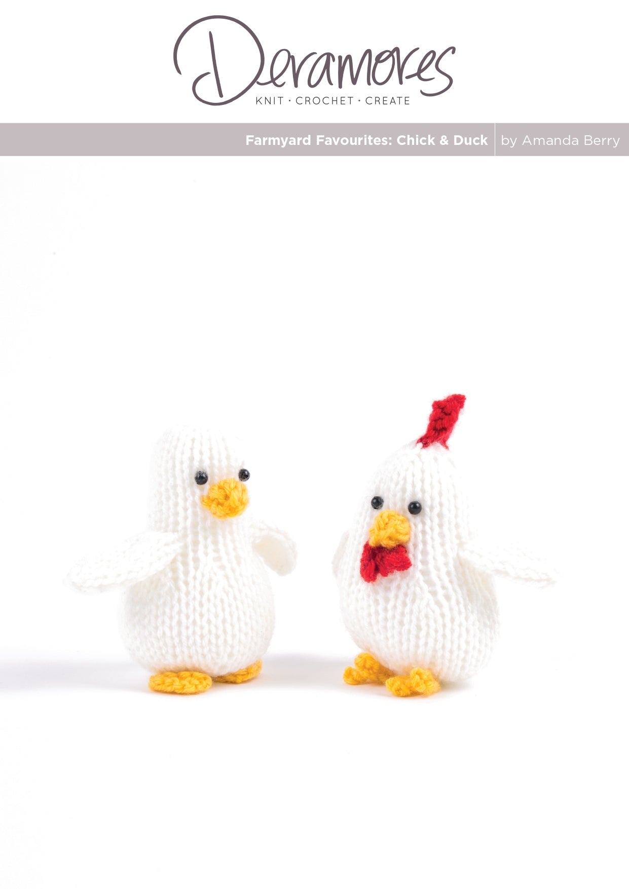 Deramores Farmland Favourites Toy Knitting Pattern