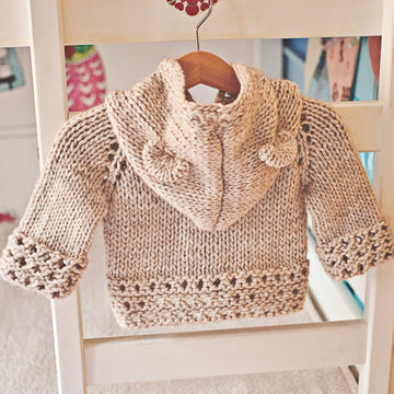 Bear Cub Hooded Cardigan