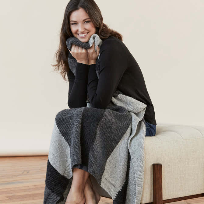 Tahki Yarns Pagosa Blanket Knitting Pattern
