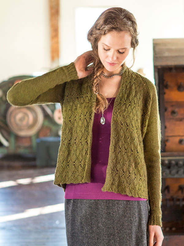 Berroco Gorse- Portfolio Cardigan Knitting Pattern