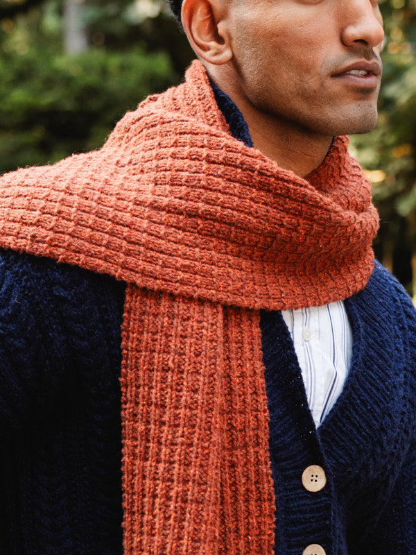 North End Scarf in Berroco Remix Wool Knitting Pattern
