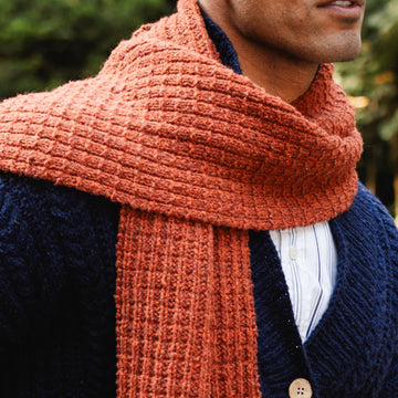 North End Scarf in Berroco Remix Wool Knitting Pattern