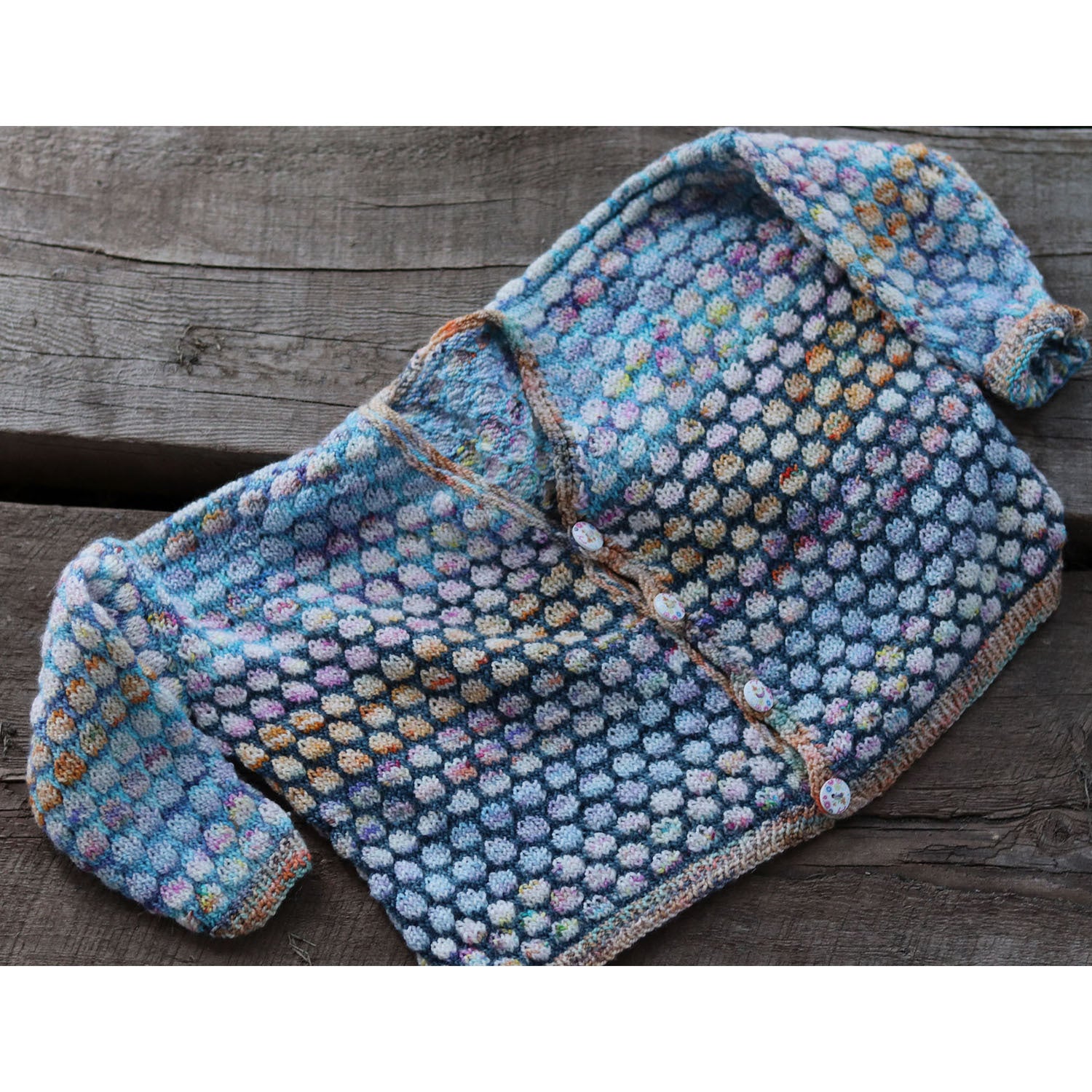 Koigu Baby Bubble Cardigan Knitting Pattern
