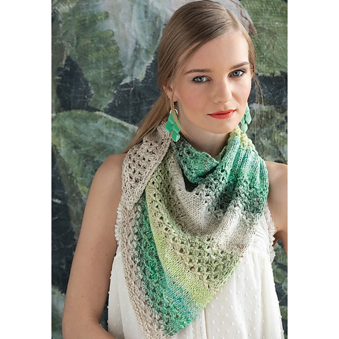 Noro Triangular Shawl Wrap Knitting Pattern