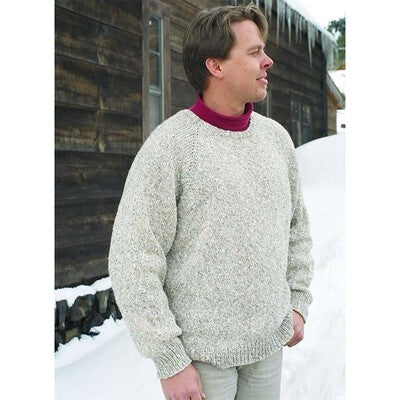 Knitting Pure & Simple 991 Neckdown Pullover For Men Pattern