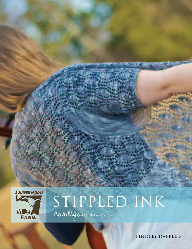 Stippled Ink Cardigan Knitting Pattern