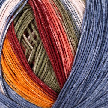 Orange, Red, Taupe, Denim (302)