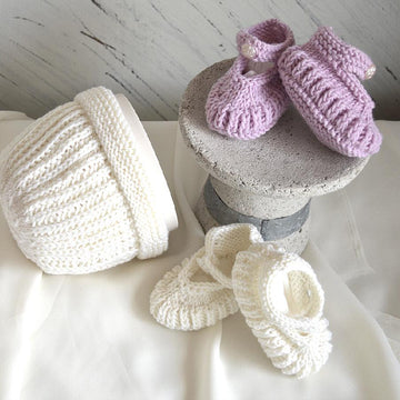 Little shoes and matching hat