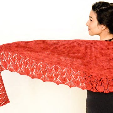 Nobadeer Crescent Scarf/Shawl in Juniper Moon Farm Findley DK - PDF