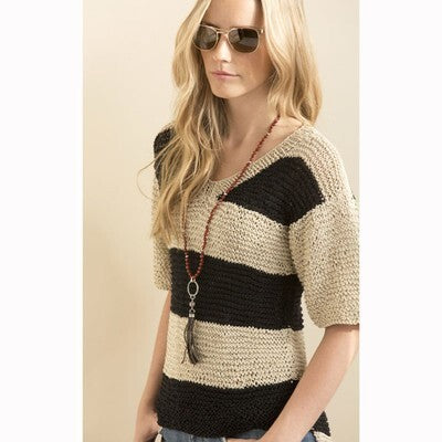 Tahki Yarns San Francisco Hi-Lo Top Knitting Pattern