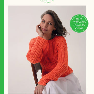 Trumpet Flower Rib Sweater Jumper Knitting Pattern