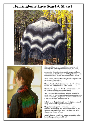 Kate Atherley Herringbone Lace Scarf & Shawl Knitting