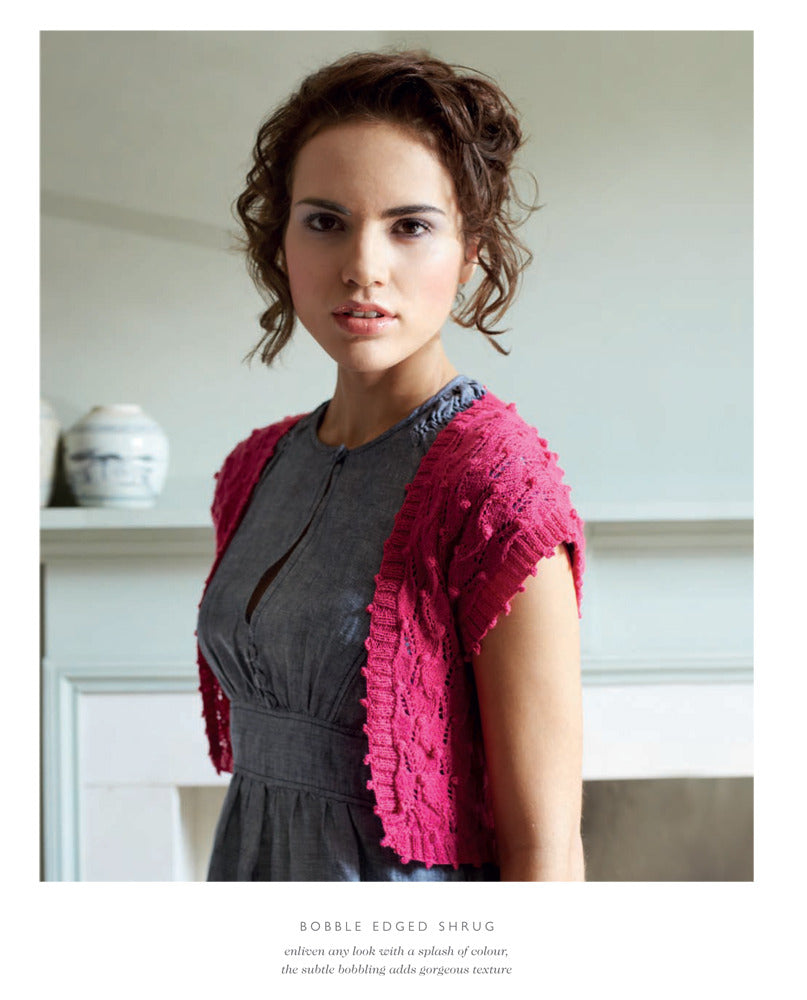 Debbie Bliss Bobble Edged Shrug Knitting Pattern