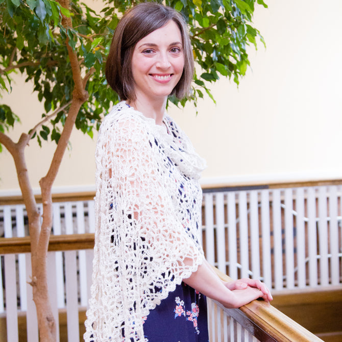 Valley Yarns WEBS Lace Shawl Crochet Pattern