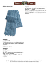 Valley Yarns Herringbone Scarf Knitting Pattern