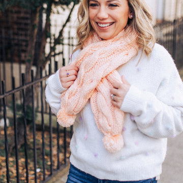 Tubular Wavy Scarf Knitting Pattern
