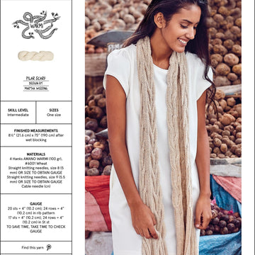 AMANO Pilar Scarf Knitting Pattern