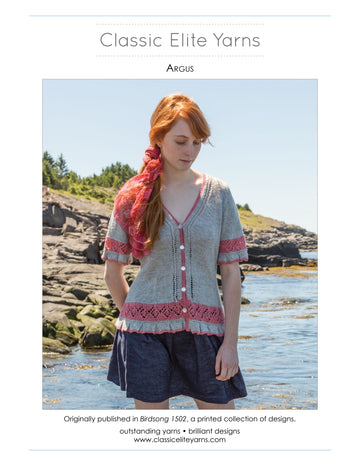 Classic Elite Yarns Argus Cardigan Knitting Pattern
