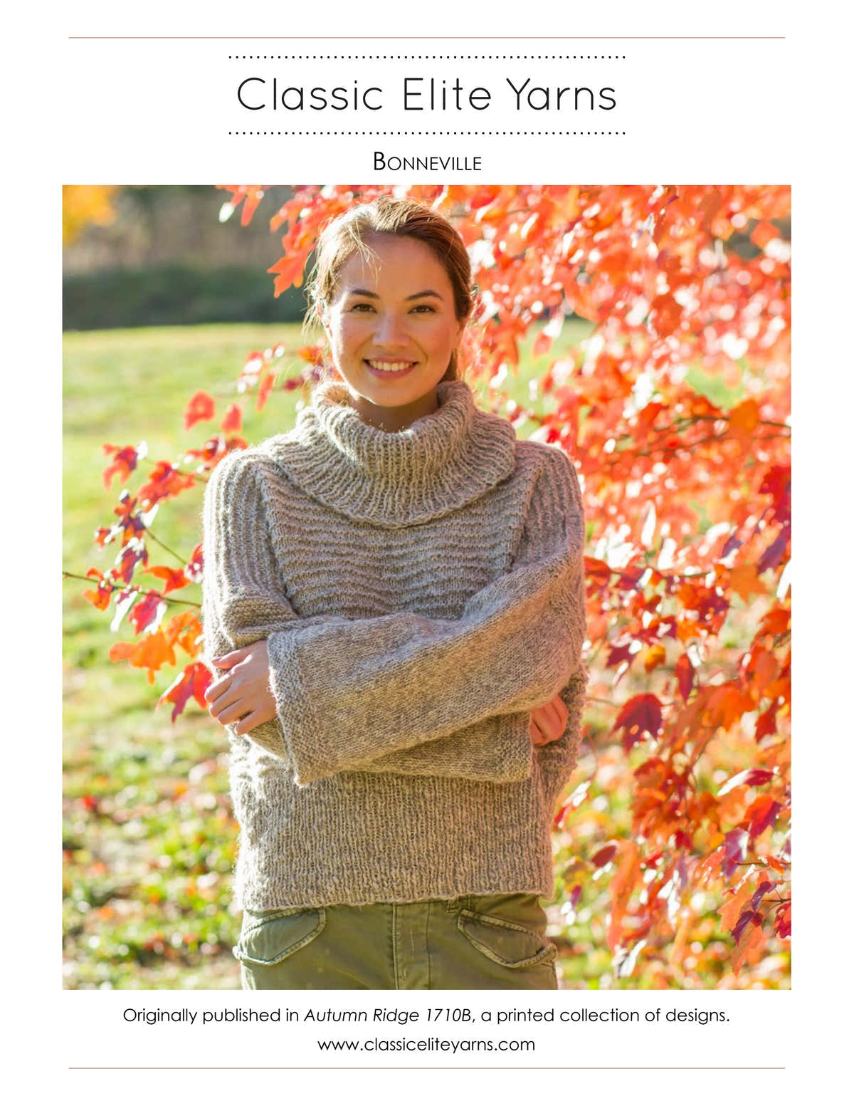 Classic Elite Yarns Bonneville Jumper Knitting Pattern