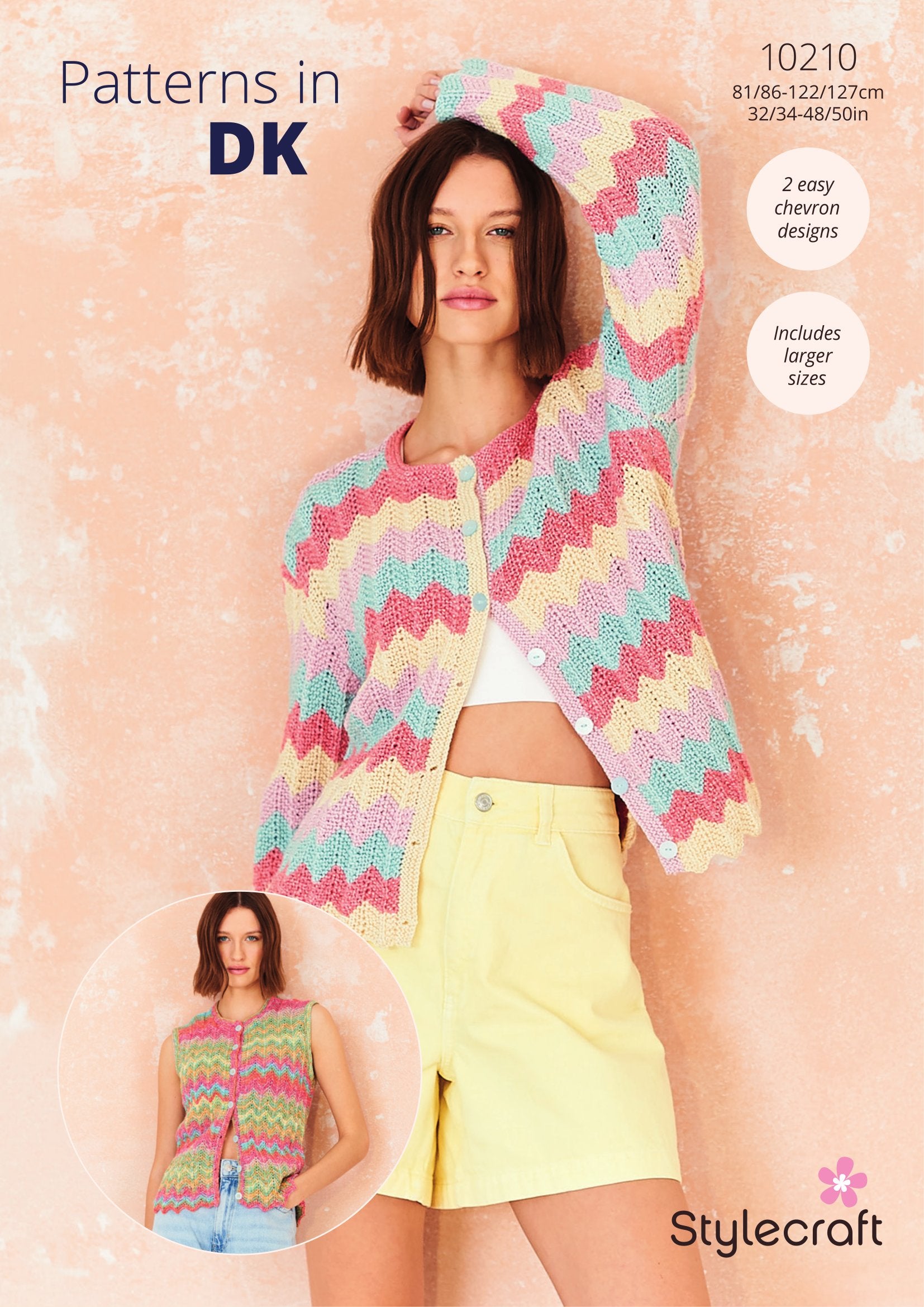 Cardigan & Waistcoat in Stylecraft Cotton Twist DK & Colour Burst DK PDF