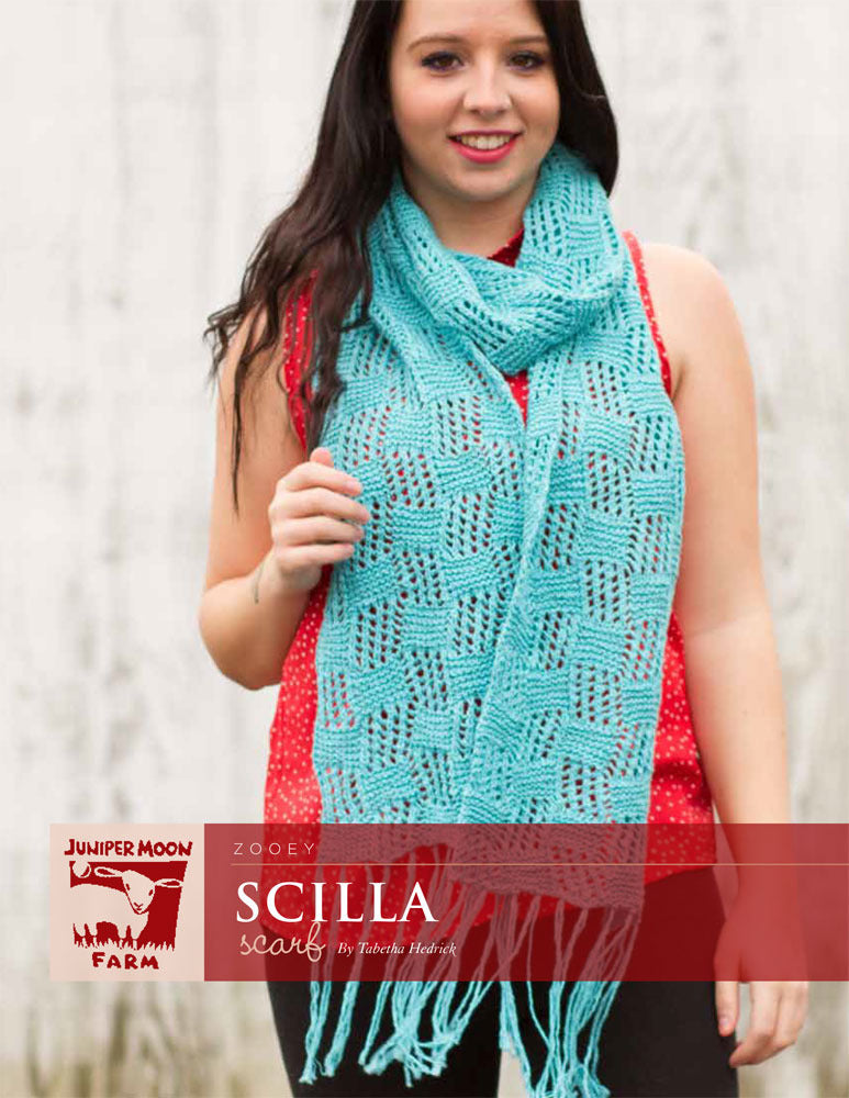 Juniper Moon Farm Scilla Scarf Knitting Pattern