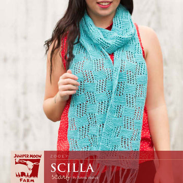 Juniper Moon Farm Scilla Scarf Knitting Pattern