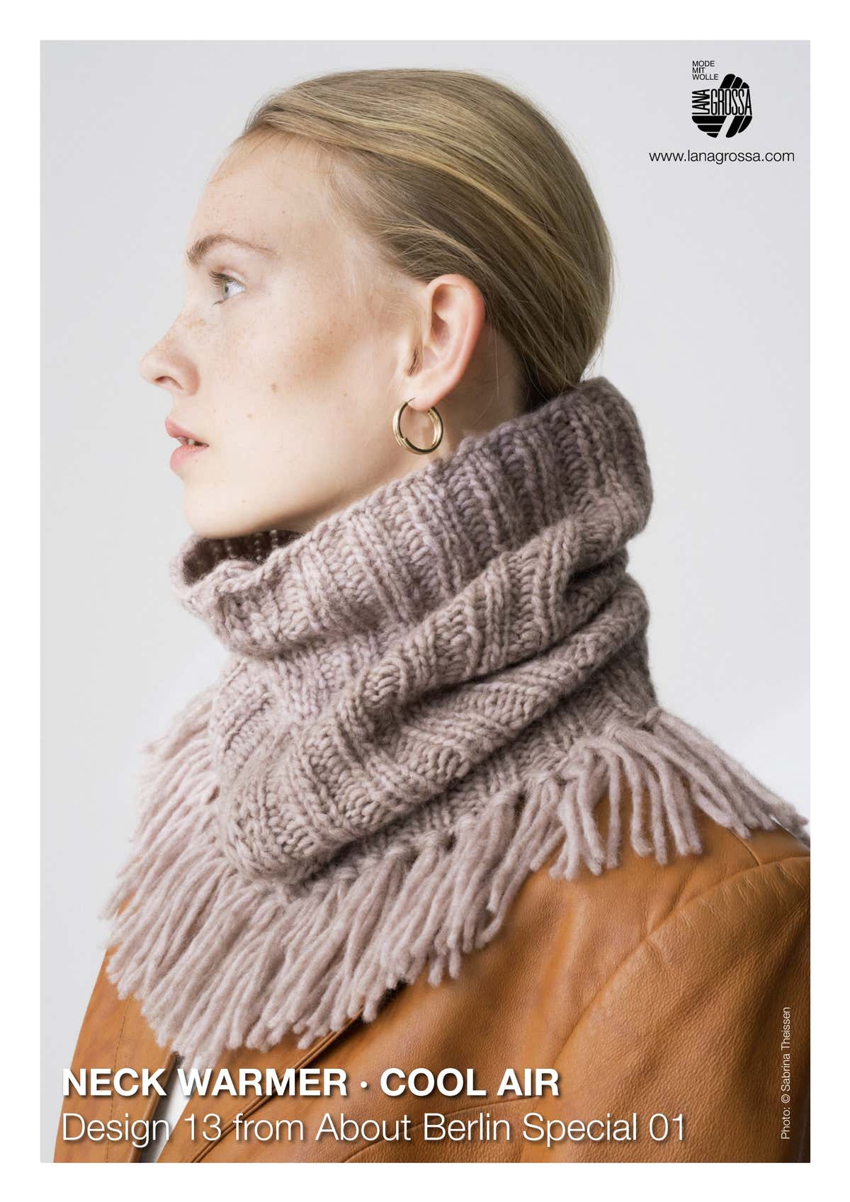 Lana Grossa Neck Warmer Cowl Knitting Pattern