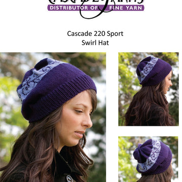 Cascade Yarns DK Swirl Hat Knitting Pattern