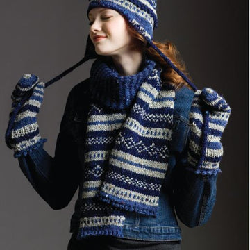 Tahki Yarns Fair Isle Scarf, Hat & Mittens (Free)