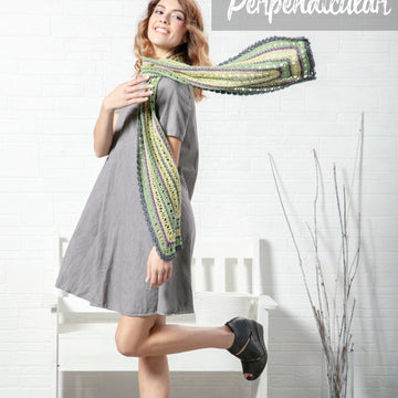 Universal Yarn Perpendicular Scarf Crochet Pattern